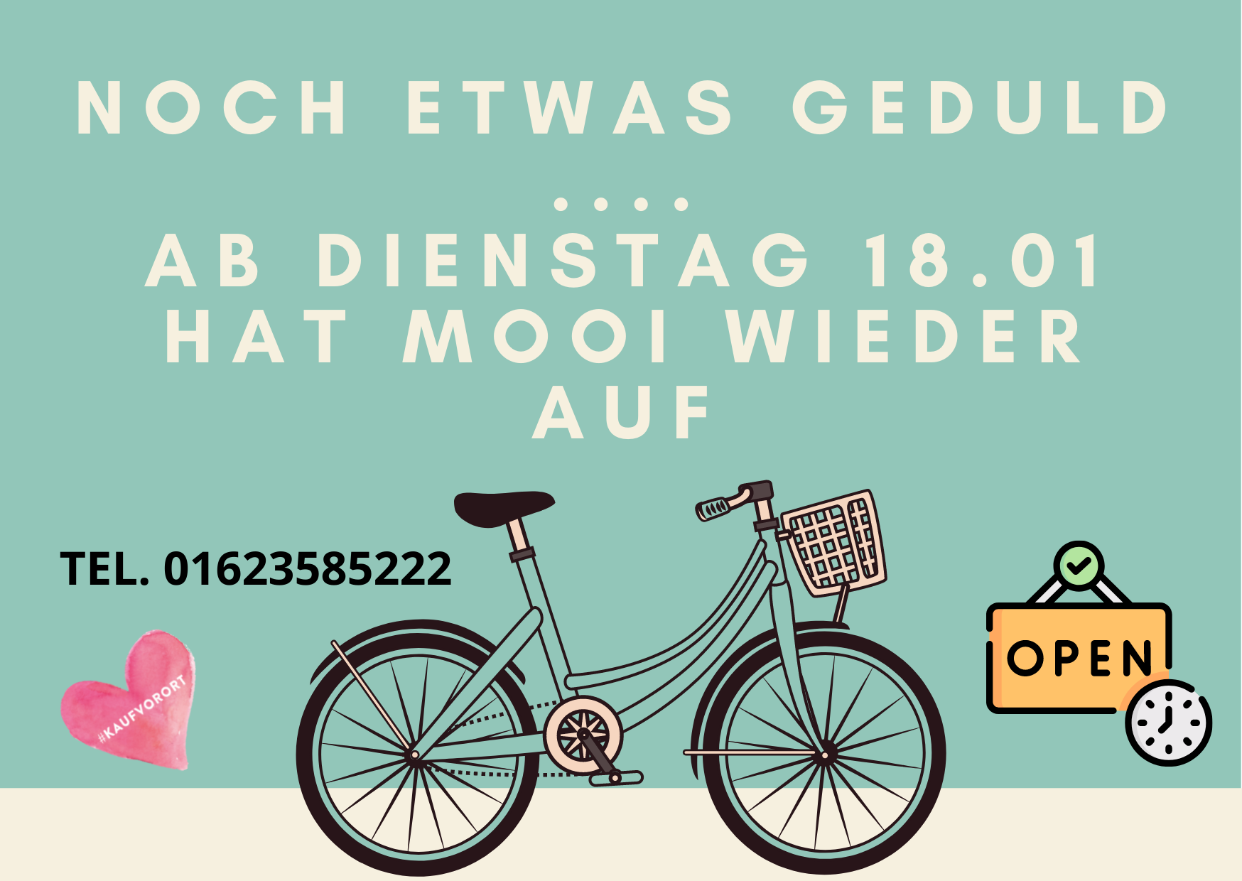 Ab 18.01.2022 gehts wieder los Ab 18.01.2022 auf